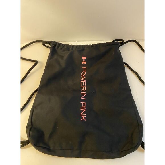 Under Armour UA Cinch Sak tote Pink Ribbon Go Fight Cure! - Picture 2 of 4